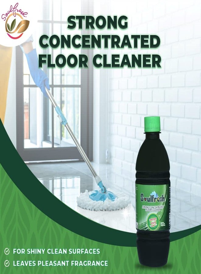 SOULFRESH Strong Concentrated Green Floor cleaner Phenyl liquid 500ml for school, hospitals, home, Office - Image 2
