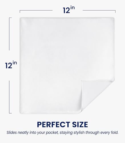 Selected Hanky Satin Pocket Square for Men Solid Color - Image 3