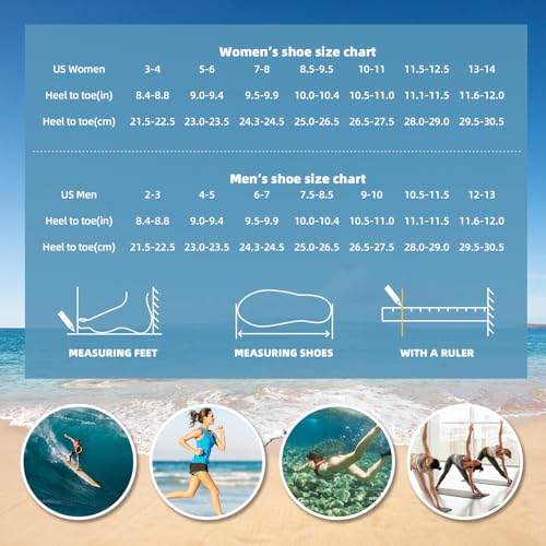 ATHMILE Water Shoes for Women Men Cruise Ship Essentials Accessories Beach Camping Gear Swim Item Supplies Must Haves Pool Gear Summer Adult Youth Size 10-11 Women/9-10 Men - Image 2
