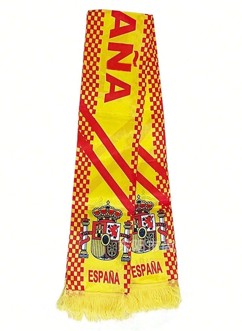 Spain Flag Themed Supporter Scarf 