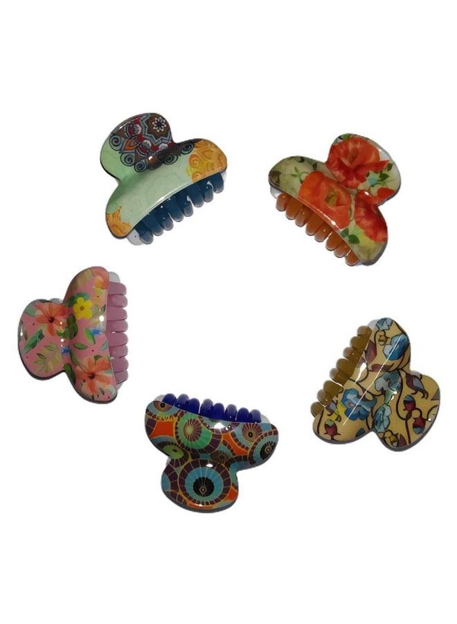 Nat New Arihant Traders Hair Clutches/Clips/Claws For Women (5 Pieces Multicolour) - Image 2