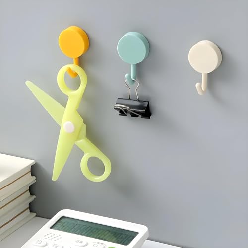Boniry 10 Pcs Multi Wall Hooks for Without Drilling | Self Adhesive Heavy Duty Mutipurpose Hook | wall Photo Hanger Hook | Adhesive wall Hook 5 kg Capacity - Image 3