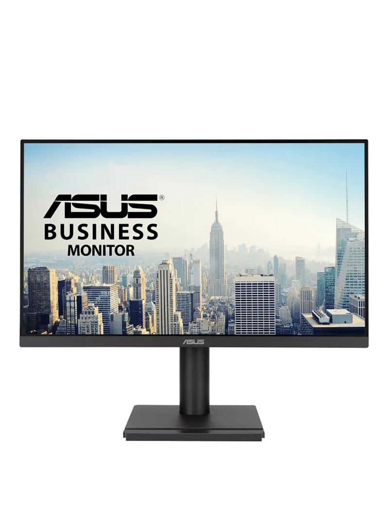 ASUS VA279QGS 27" Full HD IPS Business Monitor, 120Hz Refresh Rate, 1ms MPRT, Adaptive-Sync, 99% sRGB, 350 cd/m² Brightness, 1500:1 Contrast Ratio, Anti-Glare, HDMI, DisplayPort, VGA, 4x USB 3.2 Hub, Built-in Speakers, Eye Care, Flicker-Free, Low Blue Light, VESA Mount, Tilt/Swivel/Pivot/Height Adjustable, Black | 90LM04J1-B01171 Black - Image 1