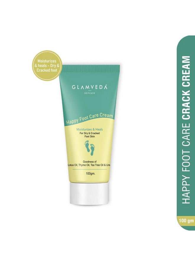 Glamveda Happy Foot Care Crack Cream For Moisturizes Suitable For Dry & Cracked Foot Skin100Gm - Image 2