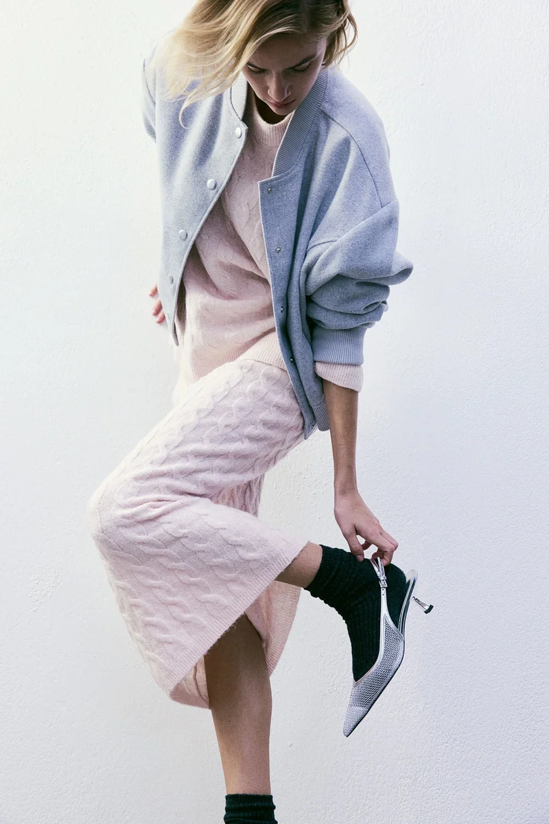 اتش اند ام حذاء كورت بجزء علوي شبكي