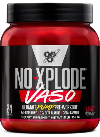 N.O.-Xplode Vaso Pre Workout Powder With 8G Of L-Citrulline And 3.2G Beta-Alanine And Energy, Flavor: Cherry Bomb, 24 Servings - pzsku/Z943D5D2081CADEBCA99FZ/45/_/1741000297/ad920564-3c55-4b46-8e1a-667038ae305e