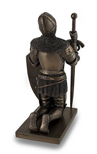Veronese Design Templar Knight Be Strong in The Lord Bronze Finish Statue - Image 4