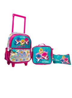BABYSHARK 14' TROLLEY BAG, LUNCH BAG, PENCIL CASE