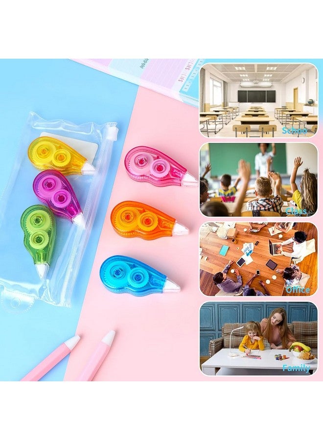 ECLET Correction Tape - Pack of 3 Pcs Correction Tape 12 Meter X 5 MM, for Journal, Correction Pen, Whitener for Correction, Stationary Items, Correction Pen Tape (Any 3 Random Color sent) A - Image 3