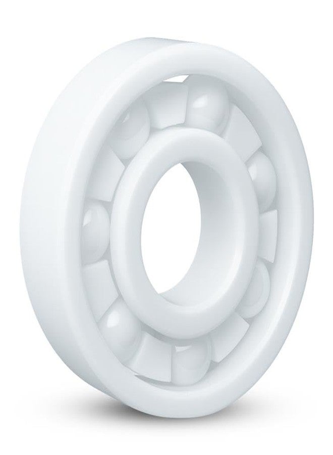 JASPO UltraSpin Full Ceramic Bearing, ABEC-9 Precision 8×22×7 mm, Ultra-Smooth, High-Speed Performance, Ideal for Inline-Roller Skates-Speed Skates-Skateboards - White - 9g Lightweight (Pack Of 4pc) - Image 2