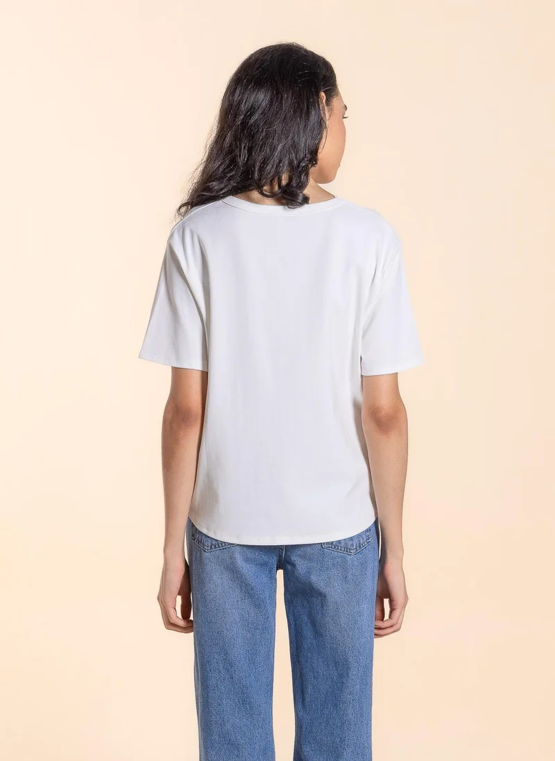 SHAPES COMFORT DETAILED T-SHIRT