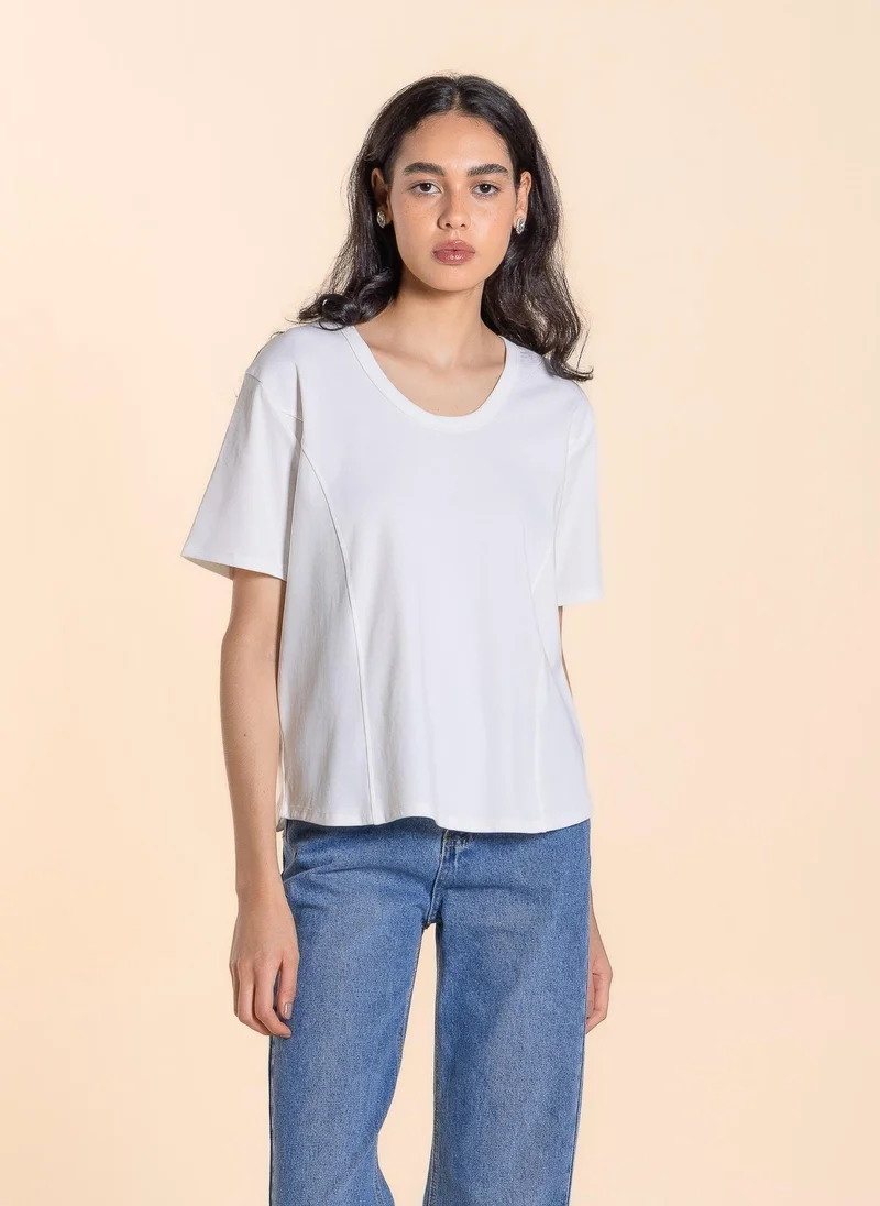 SHAPES COMFORT DETAILED T-SHIRT
