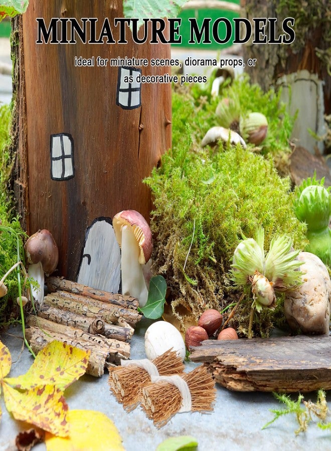 VICASKY 6pcs Mini Haystacks Faux Hay Bales for DIY Craft Decorations Realistic Miniature Hay Bales for Dollhouse Sand Decor Nativity Scene - Image 4