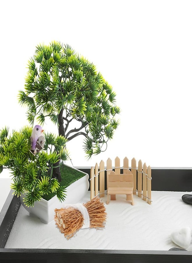 VICASKY 6pcs Mini Haystacks Faux Hay Bales for DIY Craft Decorations Realistic Miniature Hay Bales for Dollhouse Sand Decor Nativity Scene - Image 5