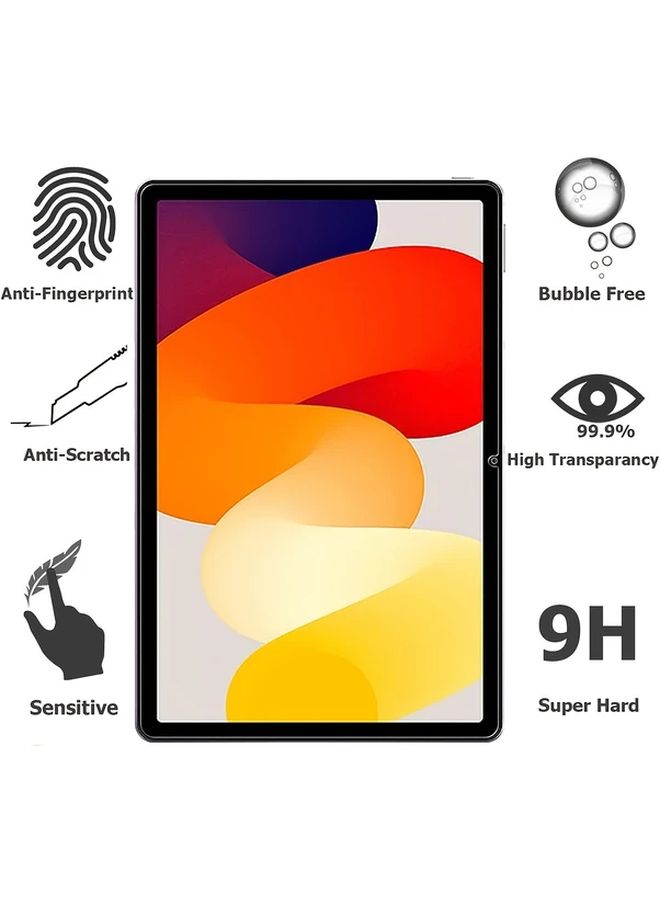 Redmi Pad SE Tempered Glass Screen Protector 2 Pack 9H Hardness Edge to Edge - Image 5