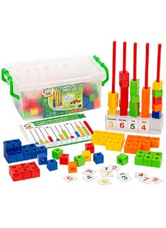 Thames & Kosmos Kids First Math Stacking Block Abacus Math Kit W/ Activity Cards ; Develop Skills In Counting Sorting Subtraction Addition & More ; Visual Handson Math For Athome Or Classroom Learning Ages 3+  - Image 2