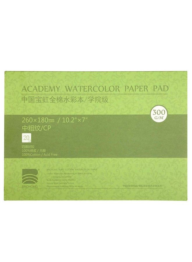 MEEDEN 10X7" Cotton Watercolor Paper Textured Surface Watercolor Pad Cold Press 140Lb/300Gsm 20 Sheets For Painting & Drawing Wet Mixed Media - Image 2