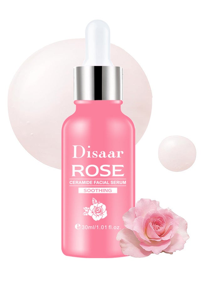ديسار سيروم مرطب الوجه الوردي المضاد للشيخوخة ومضاد للتجاعيد وخلاصة ناعمة يحسن بشرة الوجه العناية اليومية بالبشرة ، وتفتيح وترطيب وشد وتكشف عن بشرة متألقة ، 30 مل - Image 1