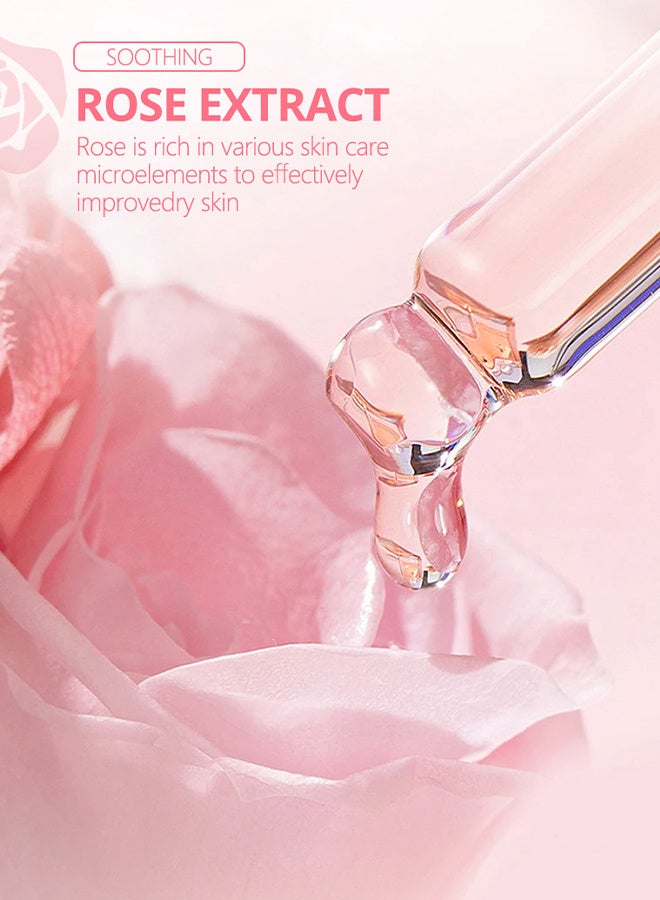 ديسار سيروم مرطب الوجه الوردي المضاد للشيخوخة ومضاد للتجاعيد وخلاصة ناعمة يحسن بشرة الوجه العناية اليومية بالبشرة ، وتفتيح وترطيب وشد وتكشف عن بشرة متألقة ، 30 مل - Image 5