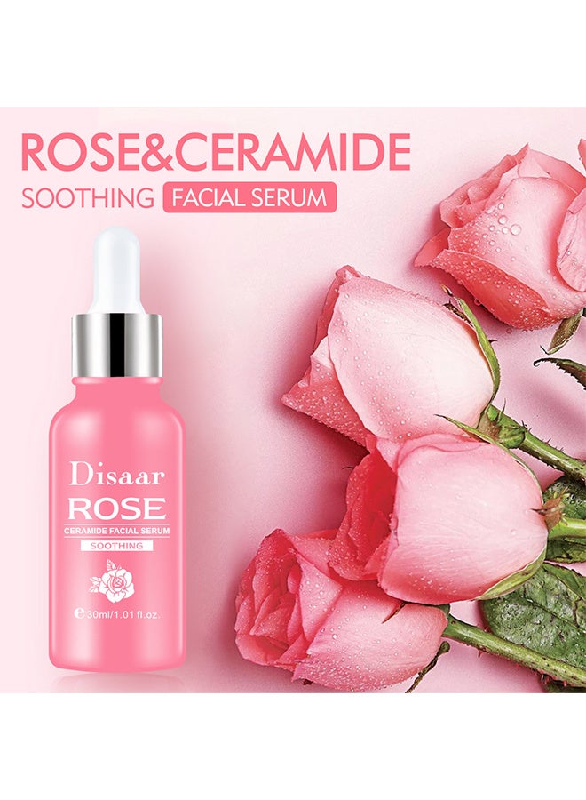 ديسار سيروم مرطب الوجه الوردي المضاد للشيخوخة ومضاد للتجاعيد وخلاصة ناعمة يحسن بشرة الوجه العناية اليومية بالبشرة ، وتفتيح وترطيب وشد وتكشف عن بشرة متألقة ، 30 مل - Image 2