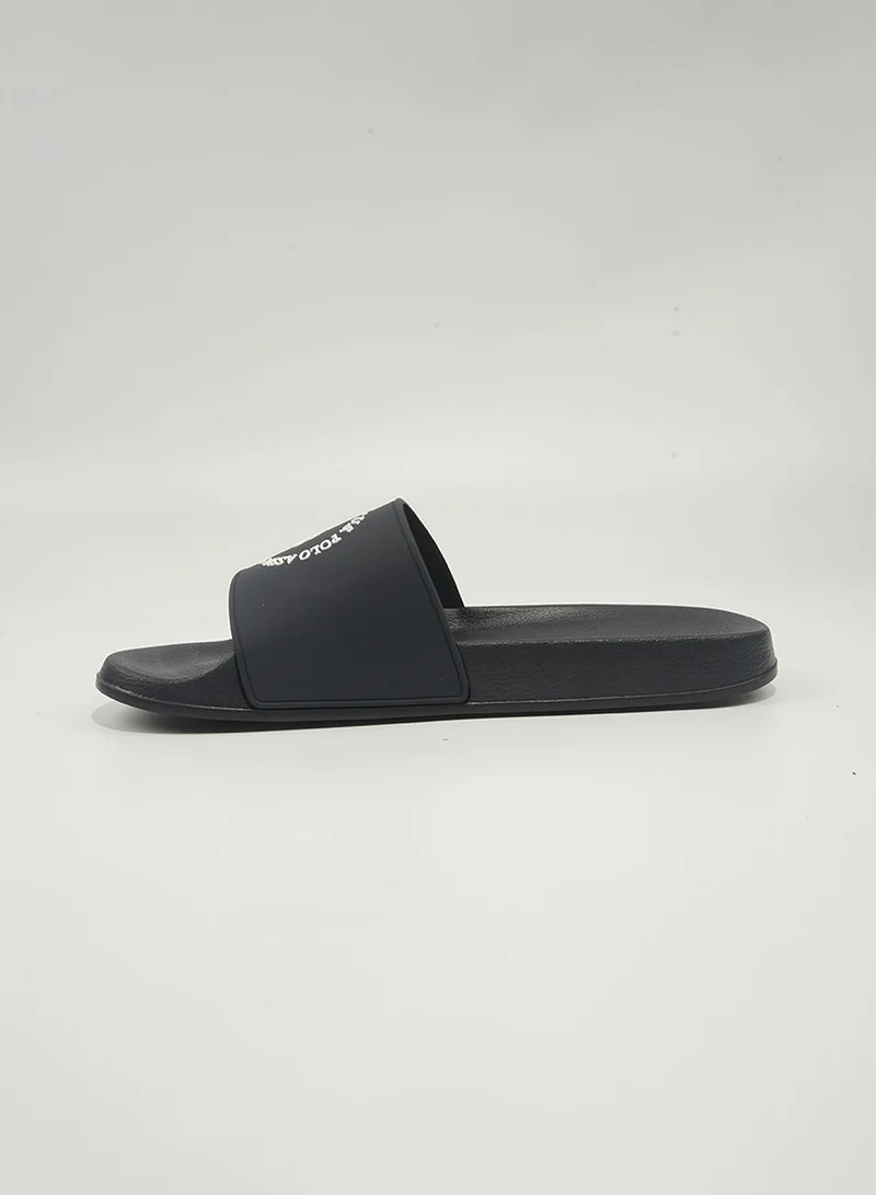 U.S. Polo Assn. U.S. Polo Assn. Paul Men's Slip-On Comfortable Casual Everyday Slide Sandals - Navy