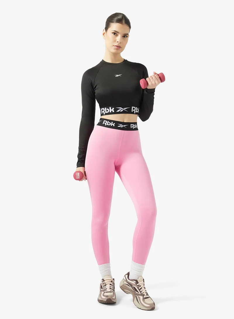 Reebok Black Id Train Cutout Long Sleeve for Women | Best Price UAE