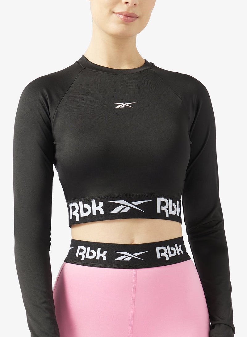 ريبوك تي شيرت بأكمام طويلة وقصة مميزة - Image 3