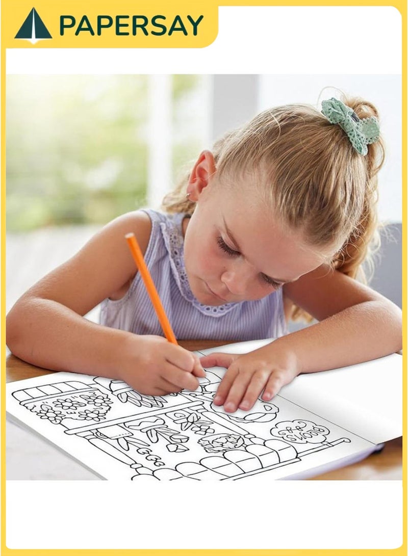 PAPERSAY COZY & CUTE Coloring Book - Relaxation in Comfortable Spaces with Adorable Goods for Adults & Teens,Cute Colouring Book with Easy and Simple Designs - Image 5