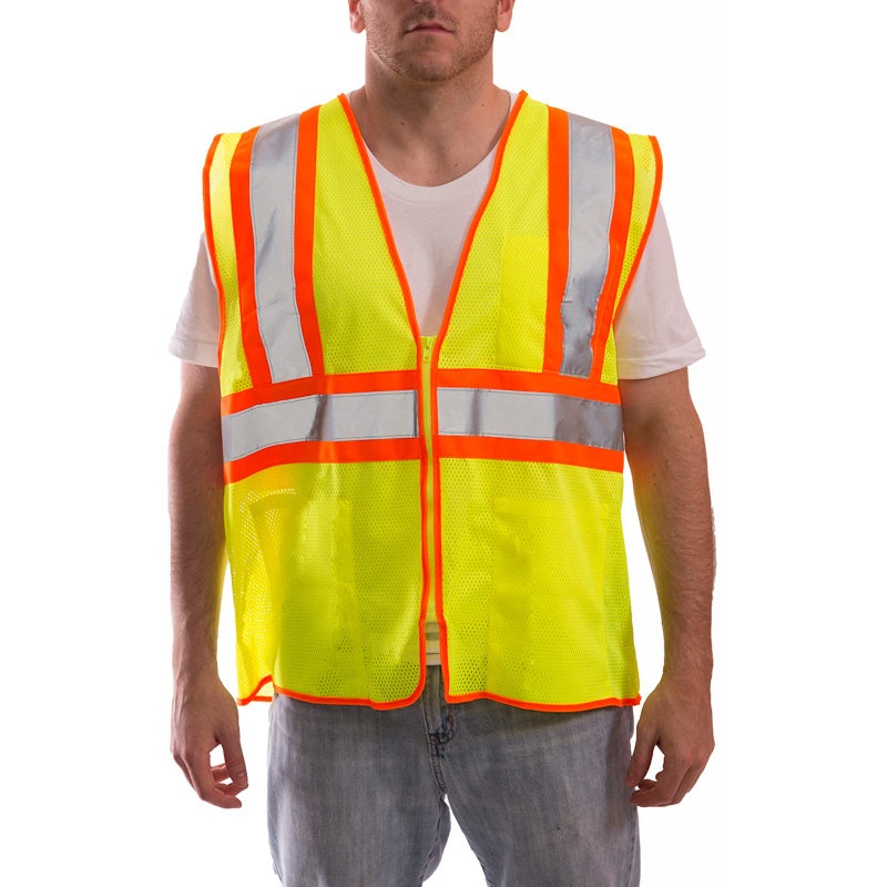 TINGLEY Rubber V70642 Class 2 Mesh Safety Vest, Large/X-Large, Lime Green - Image 5
