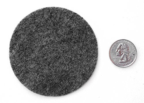 Playfully Ever After Black, Charcoal, Gray & White Craft Felt Circles (3 Inch - 30pc) - Image 4