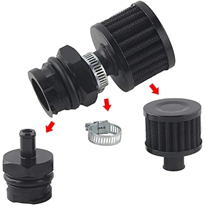 rayihni Billet Black Aluminum Valve Cover Oil Cap LSX LS1 LS6 LS2 LS3 LS7 With Filter GJT06 Car Air Filter - Image 4