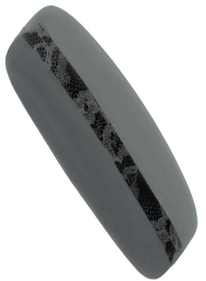 Camila Paris CP3441 French Hair Barrette Clip for Girls, Rubberized Automatic Clasp Strong Hold Grip Hair Clips for Women, No Slip and Durable Girls Hair Accessories, Made in France (Gray Blue) - Image 1