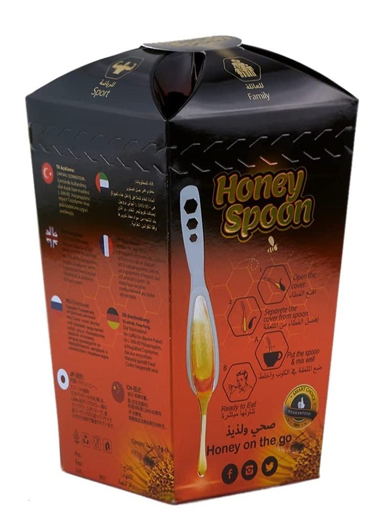 Al Malaky Royal Pure Pine Natural Honey Spoons Pack Of 10 - Image 3