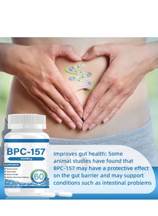 BIYODE BPC 157 Peptide Capsule Pro, Bepecin-157 New Protective Compound,  For Faster Recovery And Gut Healing, 1000mcg,Gluten Free Supplement 60  Capsules | Best Price KSA