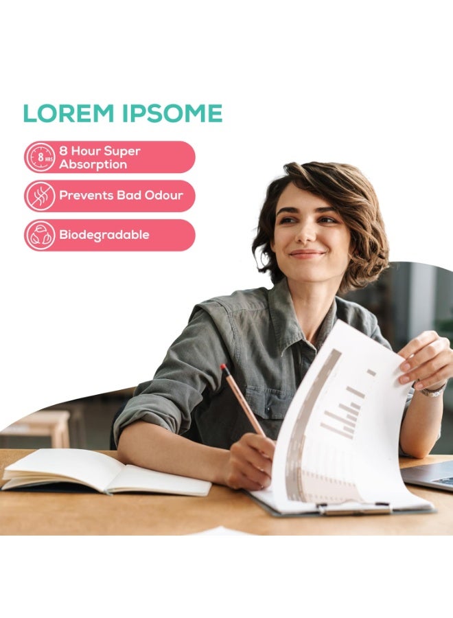 عشية أي وقت مضى سدادات قطنية عضوية 100%، لتدفق الحيض المنتظم، 16 قطعة، امتصاص فائق، آمنة، ناعمة ومريحة، فترات خالية من البقع، خالية من الطفح الجلدي، تمنع الرائحة، معتمدة من إدارة الغذاء والدواء - Image 3