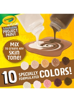 Crayola Color Of The World White Paint Set 10 Count 6 Packets  - Image 5