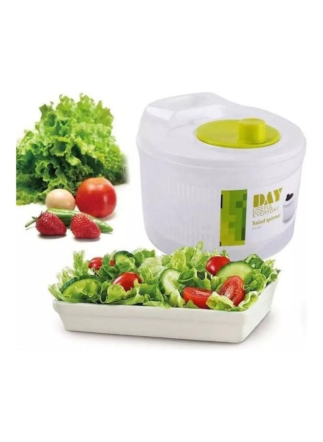 Haidue Salad Spinner Green/White 22x22x13cm  - Image 2