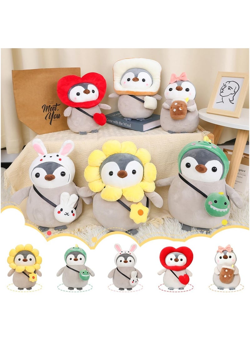 SOLARAE Penguin Stuffed Animals Plush 9.8 inch Cute Stuffed Animal Penguin with Sunflower Outfit Gifts for Kids for Animal Themed Parties Teacher Student Award Animal Toys - Image 5