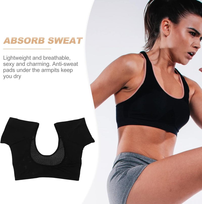 comfrt Underarm Sweat Pads Vest Sweat Guard Underwear Vest Women Underwear Vest Washable Sweat Shield Vest Breathable Sweat Vest for Women Girl - Image 5