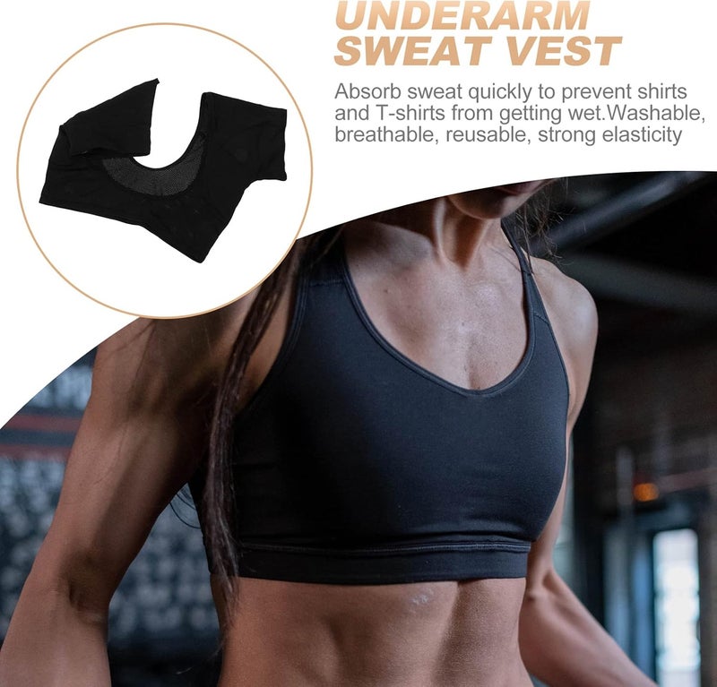 comfrt Underarm Sweat Pads Vest Sweat Guard Underwear Vest Women Underwear Vest Washable Sweat Shield Vest Breathable Sweat Vest for Women Girl - Image 4
