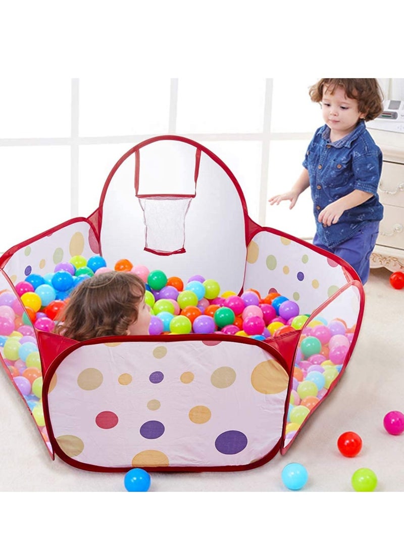 دوركو أطفال داخلية منبثقة الكرة لعب الخيمة، المحمولة متعة بيت اللعب الكرة حفرة حمام سباحة للطفل الداخلي في الهواء الطلق (الكرات غير مدرجة) - Image 5