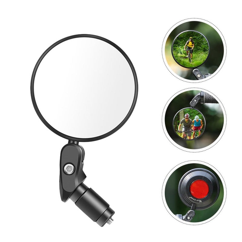 Foldable Bike Rearview Mirror Universal Black Handlebar Cycling Safety Accessory - Image 5