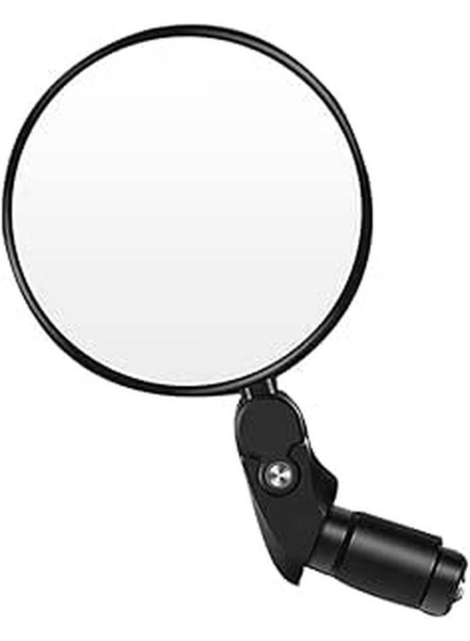 Foldable Bike Rearview Mirror Universal Black Handlebar Cycling Safety Accessory - Image 1