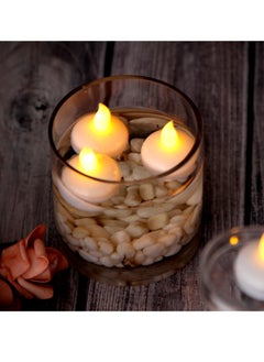 LAIAOCISI Waterproof LED Lamp Floating Candles Flameless Tealights Ramadan Lights(12Pcs)  - Image 3