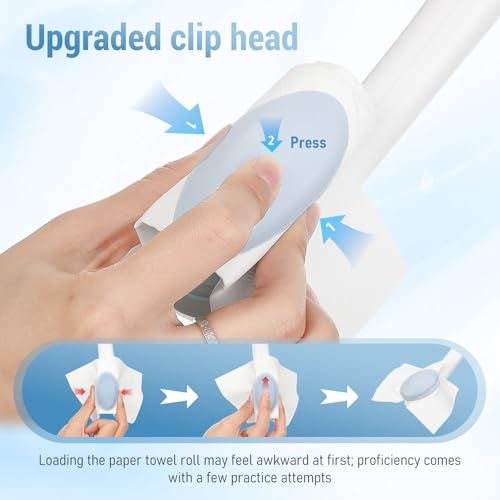 JFMkaer Toilet Aid - Newly Upgraded Firmly Clamp the Toilet Paper/Wipes, Personal Bottom Wiping Tool, Bathroom Mobility Aid for Disabled/Elderly/Surgery Recovery, 16.5" (1 pcs) - Image 2