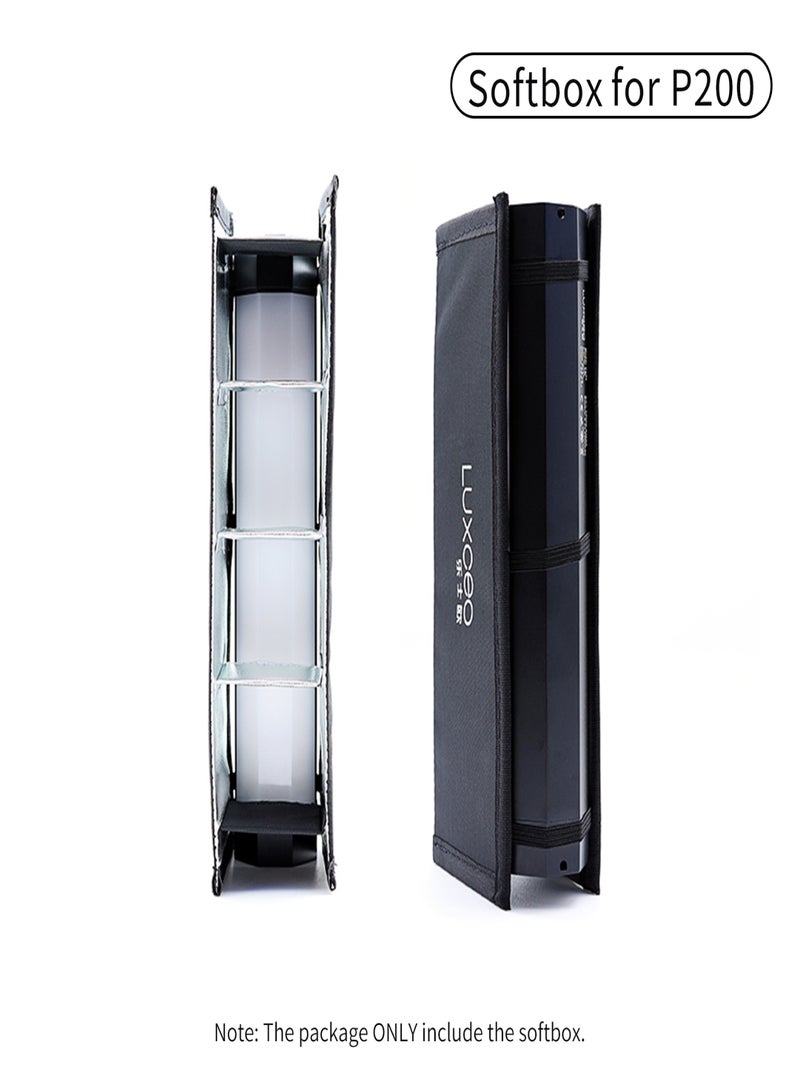 LUXCEO luxceo Softbox with Grid Foldable Eggcrate Soft Grids for RGB P200 LED Video Light Suitable for Studio Portrait Photography Product Video Shooting 212x67mm - Image 3