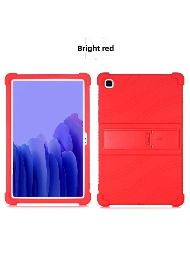 For Samsung SM-T505C Case Tab A7 10.4 Inch Flat Panel Protective Cover T500 Drop-proof Soft Silicone Cover-Color:big Red-Applicable Model:Samsung/Samsung