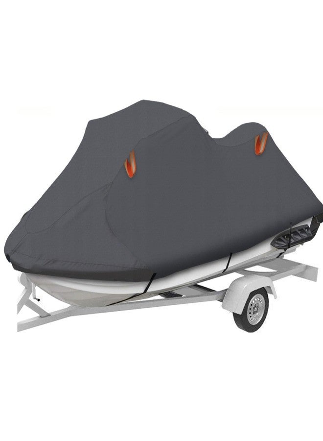 Urby Trailerable Jet Ski Cover, Waterproof 600D Super Duty Oxford PWC Cover with Enhanced Wind-Proof System, Universal Fit Compatible with Yamaha SeaDoo and Other Brands.2 Seater 135" - Image 1