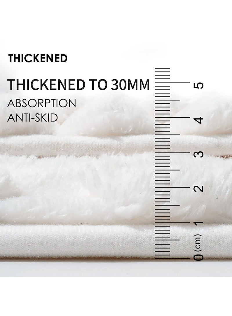 KYD Quick-Dry 2-in-1 Memory Foam Bath Mat - Non-Slip Absorbent Shower Rug for Bathroom Floor, Machine Washable, 80x50cm, Soft & Safe for Kids/Pets (Grey) - Image 4
