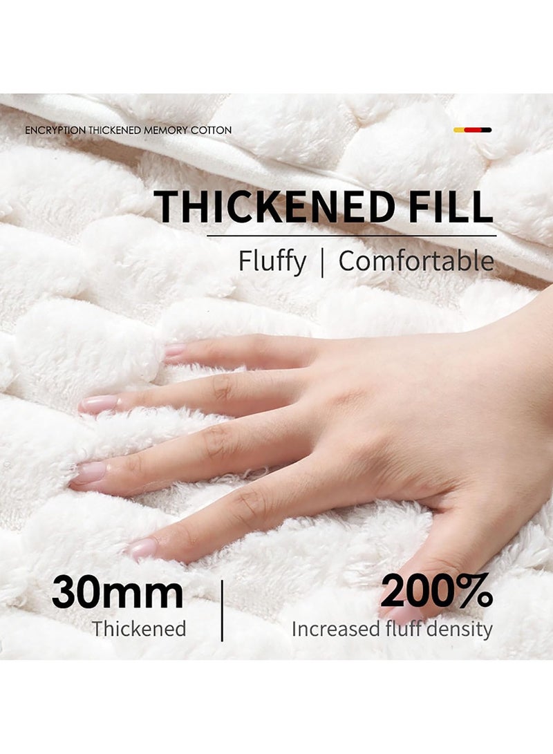 KYD Quick-Dry 2-in-1 Memory Foam Bath Mat - Non-Slip Absorbent Shower Rug for Bathroom Floor, Machine Washable, 80x50cm, Soft & Safe for Kids/Pets (Grey) - Image 3